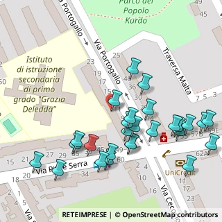 Mappa Via Portogallo, 09045 Quartu Sant'Elena CA, Italia (0.07037)