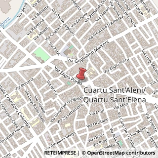 Mappa Via Eligio Porcu, 132, 09045 Quartu Sant'Elena, Cagliari (Sardegna)