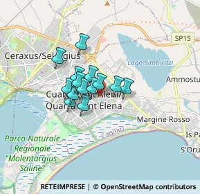 Mappa Via Santa Lucia, 09045 Quartu Sant'Elena CA, Italia (1.12929)