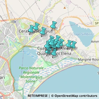 Mappa Via Camillo Benso Conte di Cavour, 09045 Quartu Sant'Elena CA, Italia (1.0675)