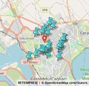 Mappa Piazzale Alessandro Ricchi, 09121 Su Planu CA, Italia (1.3825)