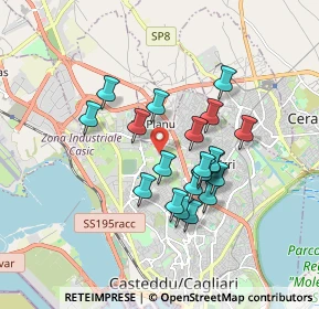 Mappa Piazzale Alessandro Ricchi, 09121 Su Planu CA, Italia (1.585)