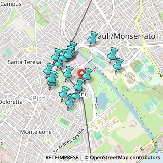 Mappa Via Dolianova, 09134 Cagliari CA, Italia (0.388)