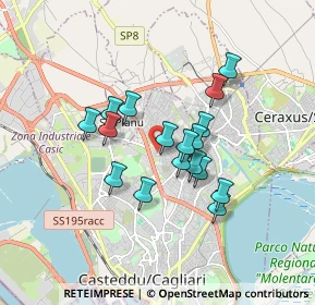 Mappa Via S. Tommaso D'Aquino, 09134 Cagliari CA, Italia (1.47471)