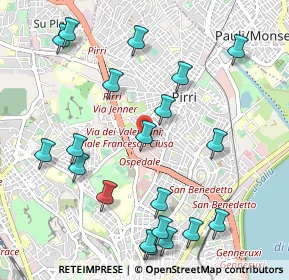 Mappa Via V. Cuoco, 09134 Cagliari CA, Italia (1.331)