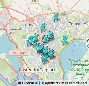 Mappa Via V. Cuoco, 09134 Cagliari CA, Italia (1.331)