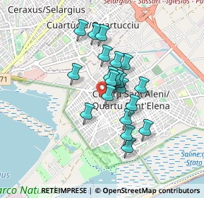 Mappa Via Gialeto, 09045 Quartu Sant'Elena CA, Italia (0.7095)