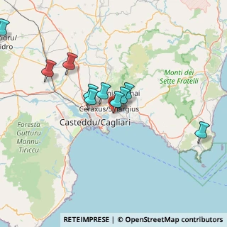 Mappa Cagliari, 09045 Quartu Sant'Elena CA, Italia (25.79154)