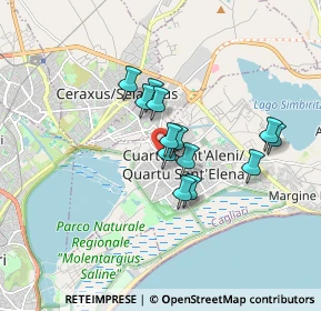 Mappa Via Guglielmo Marconi, 09045 Cagliari CA, Italia (1.36615)