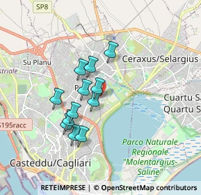 Mappa Via Cesare Pintus, 09134 Cagliari CA, Italia (1.53833)