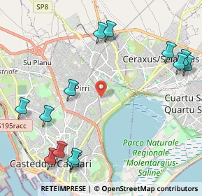 Mappa Via Cesare Pintus, 09134 Cagliari CA, Italia (3.05769)
