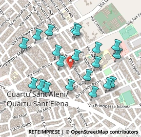 Mappa Via Montello, 09045 Quartu Sant'Elena CA, Italia (0.2535)