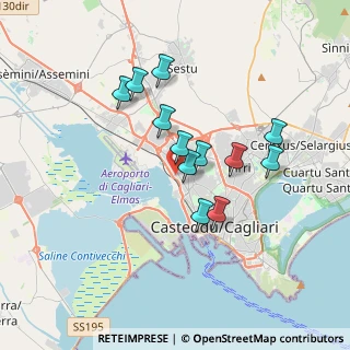 Mappa Via del Commercio, 09122 Cagliari CA, Italia (3.21667)