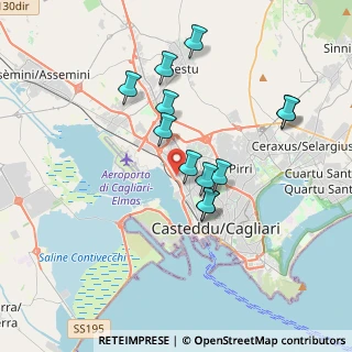 Mappa Via del Commercio, 09122 Cagliari CA, Italia (3.62167)