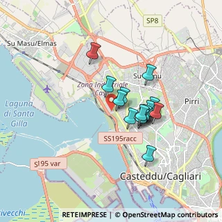 Mappa Via del Commercio, 09122 Cagliari CA, Italia (1.41933)