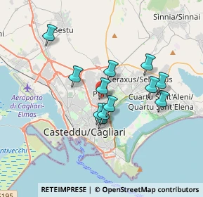 Mappa Via Monteleone, 09134 Pirri CA, Italia (3.105)