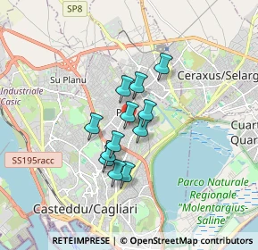 Mappa Via Monteleone, 09134 Pirri CA, Italia (1.26833)