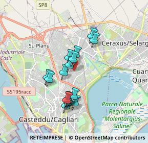 Mappa Via Monteleone, 09134 Pirri CA, Italia (1.57375)