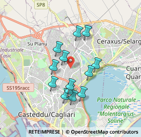 Mappa Via Monteleone, 09134 Pirri CA, Italia (1.61)