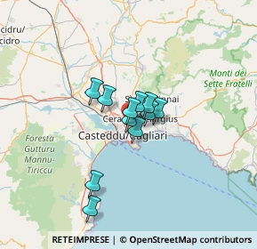 Mappa Via Monteleone, 09134 Pirri CA, Italia (8.72182)