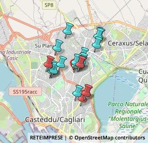 Mappa Via Parteolla, 09134 Cagliari CA, Italia (1.239)