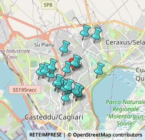 Mappa Via Parteolla, 09134 Cagliari CA, Italia (1.482)