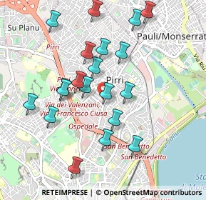 Mappa Via Parteolla, 09134 Cagliari CA, Italia (1.039)