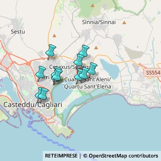 Mappa Via Cardano, 09045 Quartu Sant'Elena CA, Italia (2.97917)