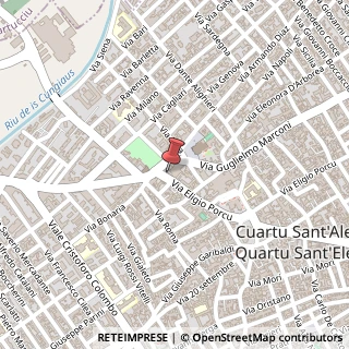 Mappa Via Eligio Porcu, 13, 09045 Quartu Sant'Elena, Cagliari (Sardegna)