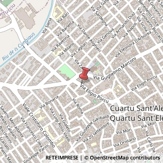 Mappa Via Eligio Porcu, 29, 09045 Quartu Sant'Elena, Cagliari (Sardegna)