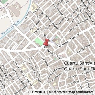 Mappa Via Eligio Porcu, 12, 09045 Quartu Sant'Elena, Cagliari (Sardegna)