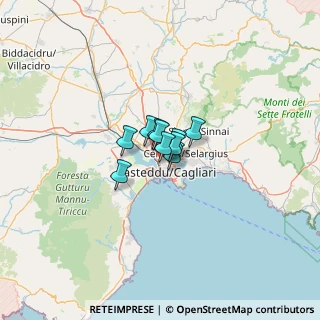 Mappa 09122 Cagliari CA, Italia (18.04167)