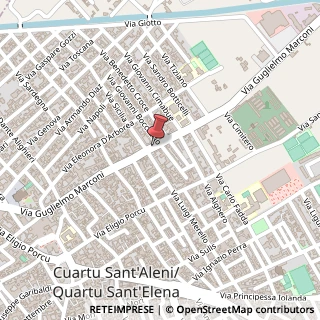 Mappa VIA GUGLIELMO MARCONI 425 E F, 09045 Quartu Sant'Elena CA, Italia, 09045 Quartu Sant'Elena, Cagliari (Sardegna)
