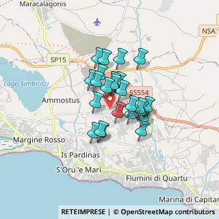 Mappa Via Raimondo Bonu, 09045 Quartu Sant'Elena CA, Italia (1.2)