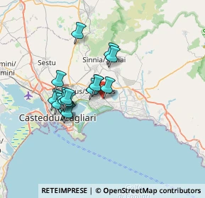 Mappa Via Grecia, 09045 Quartu Sant'Elena CA, Italia (6.07294)