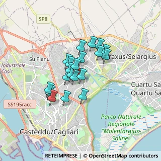 Mappa Piazza Edmondo De Amicis, 09134 Cagliari CA, Italia (1.3305)