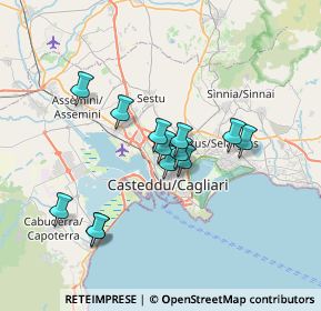 Mappa Via del Mandrolisai, 09121 Cagliari CA, Italia (6.24846)