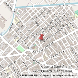 Mappa Via Dante, 46, 09045 Quartu Sant'Elena, Cagliari (Sardegna)