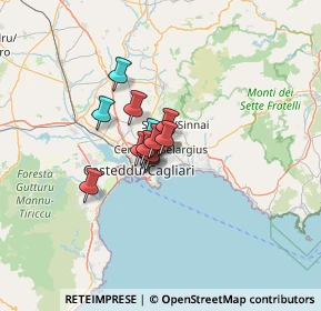 Mappa Km 6.500 Viale Guglielmo Marconi, 09045 Quartu Sant'Elena CA, Italia (7.13538)