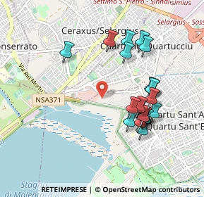 Mappa Km 6.500 Viale Guglielmo Marconi, 09045 Quartu Sant'Elena CA, Italia (1.0075)