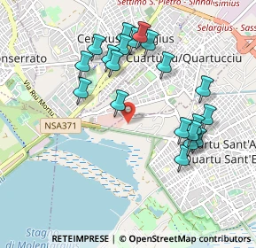 Mappa Km 6.500 Viale Guglielmo Marconi, 09045 Quartu Sant'Elena CA, Italia (1.0495)