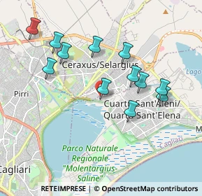 Mappa Km 6.500 Viale Guglielmo Marconi, 09045 Quartu Sant'Elena CA, Italia (2.01667)