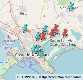 Mappa Via delle Fosse Ardeatine, 09134 Cagliari CA, Italia (3.14545)