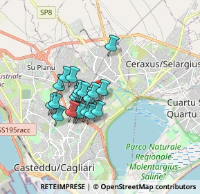 Mappa Via delle Fosse Ardeatine, 09134 Cagliari CA, Italia (1.3955)