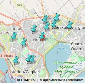 Mappa Via delle Fosse Ardeatine, 09134 Cagliari CA, Italia (2.075)