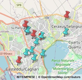 Mappa Via delle Fosse Ardeatine, 09134 Cagliari CA, Italia (1.96385)