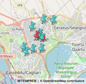 Mappa Via delle Fosse Ardeatine, 09134 Cagliari CA, Italia (1.34545)