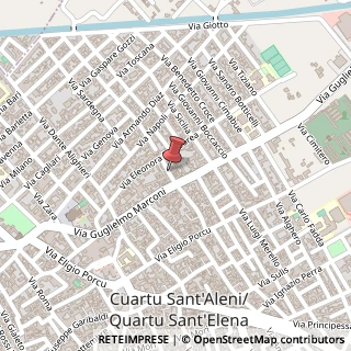 Mappa Via Leonardo Alagon,  18, 09127 Quartu Sant'Elena, Cagliari (Sardegna)