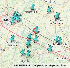 Mappa Via degli Stagnini, 41013 Castelfranco Emilia MO, Italia (9.289)