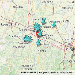Mappa Stradello Filanda, 41126 Modena MO, Italia (8.83583)